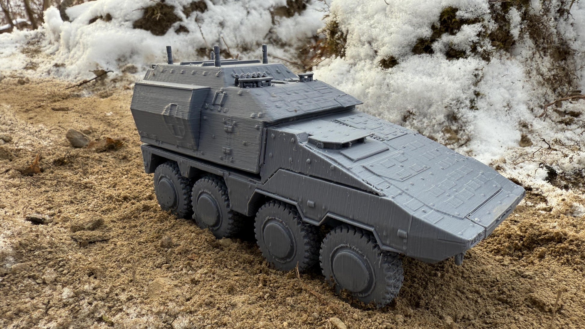 Boxer GTK SET 2, armored vehicle, Boxer Set, Boxer GTK, Modern warfare, Tabletop terrain, German, Modern tank,