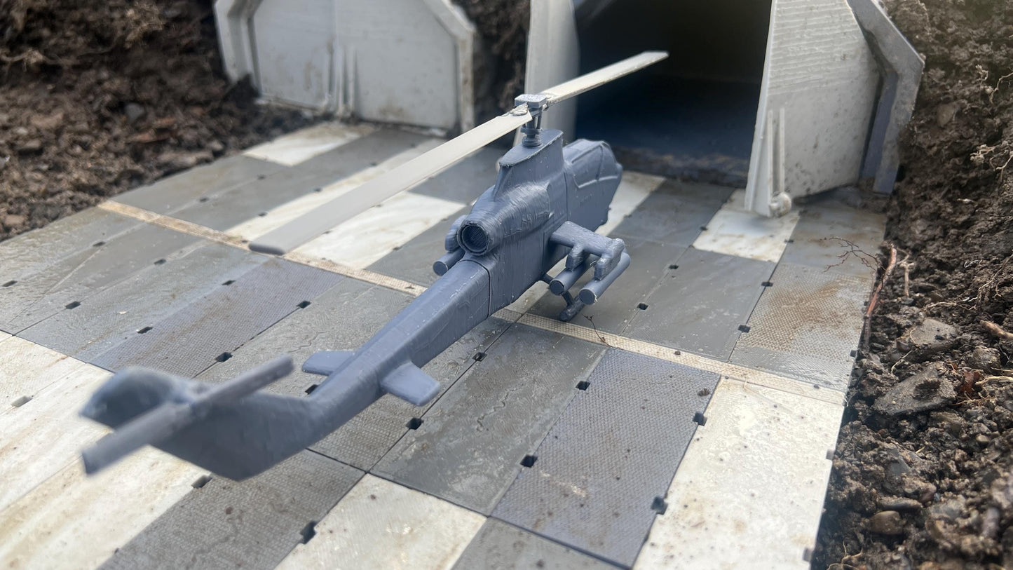 AH-1G Cobra: Vietnam Era Attack Helicopter Model for Tabletop Wargaming