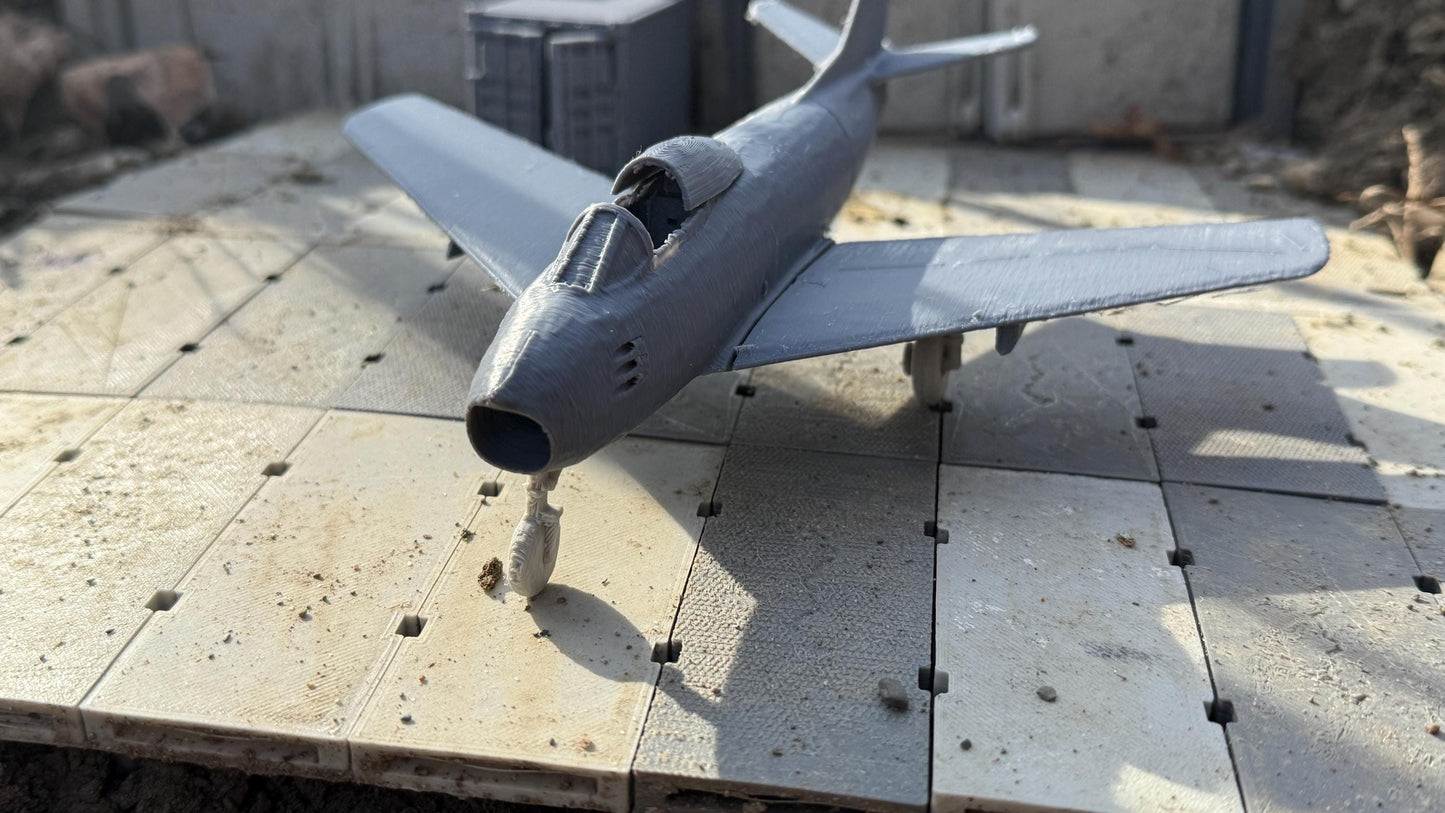 F-86F, fighter-interceptor, North American Jet, Modern warfare, Tabletop terrain, Cold war,