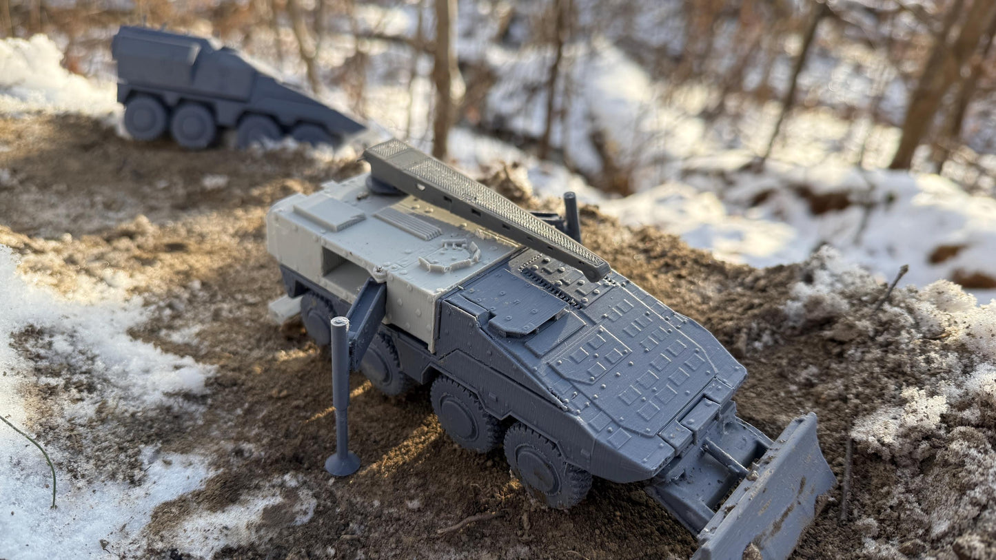 Boxer ARM, Armored recovery Module, Boxer ARV, Modern warfare, Tabletop terrain, German, Modern tank,