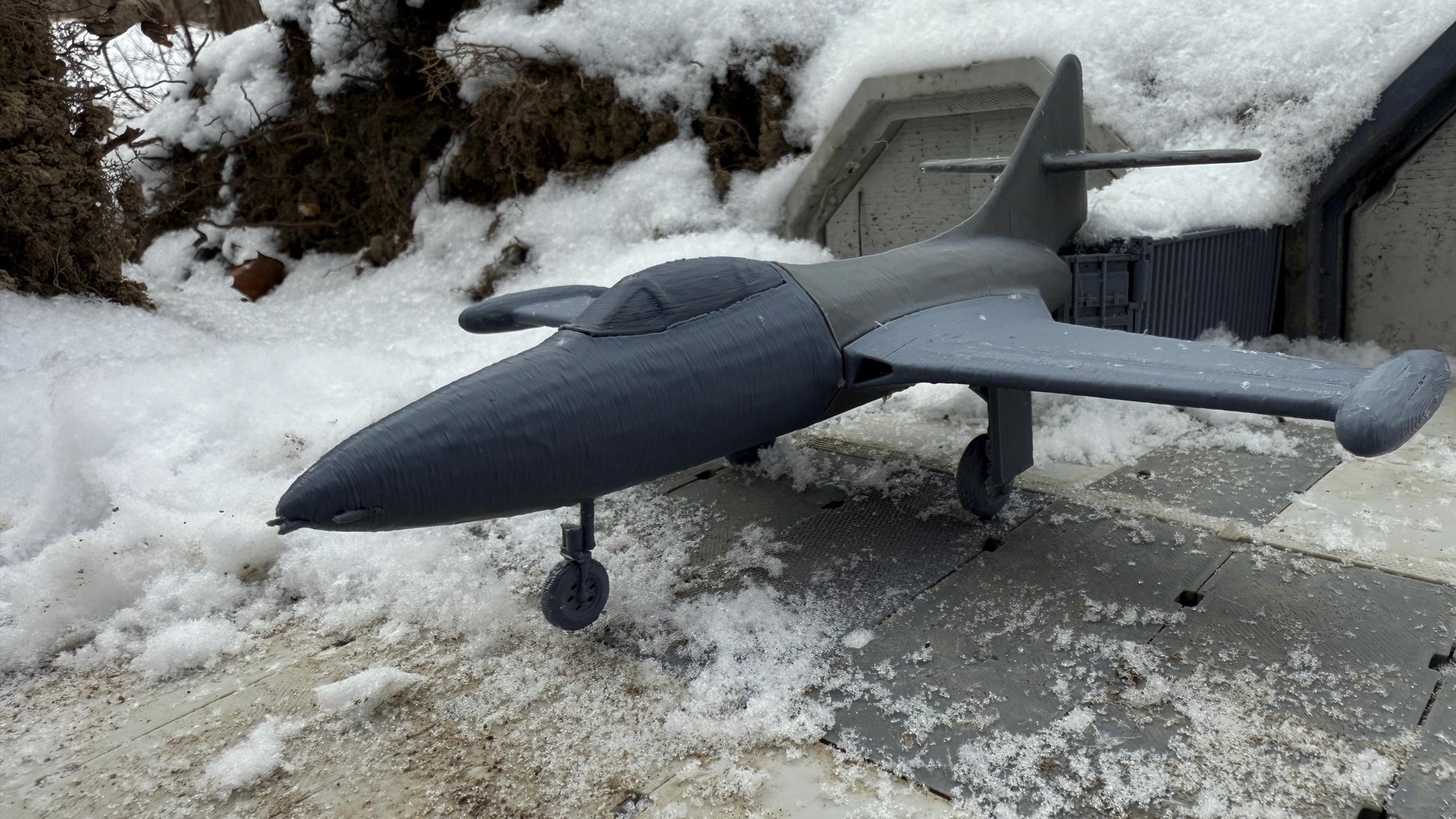 F9F Panther, fighter-interceptor, North American Jet, Modern warfare, Tabletop terrain, Cold war,