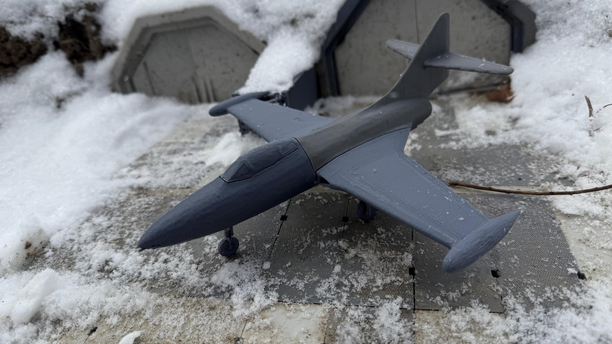 F9F Panther, fighter-interceptor, North American Jet, Modern warfare, Tabletop terrain, Cold war,