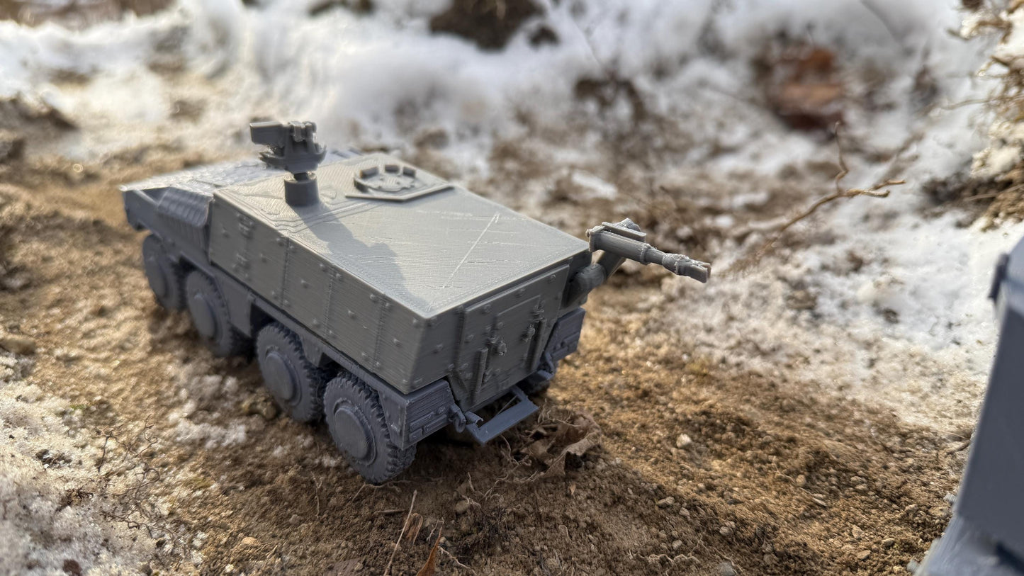 Boxer GTK SET 1, armored vehicle, Boxer Set, Boxer GTK, Modern warfare, Tabletop terrain, German, Modern tank,