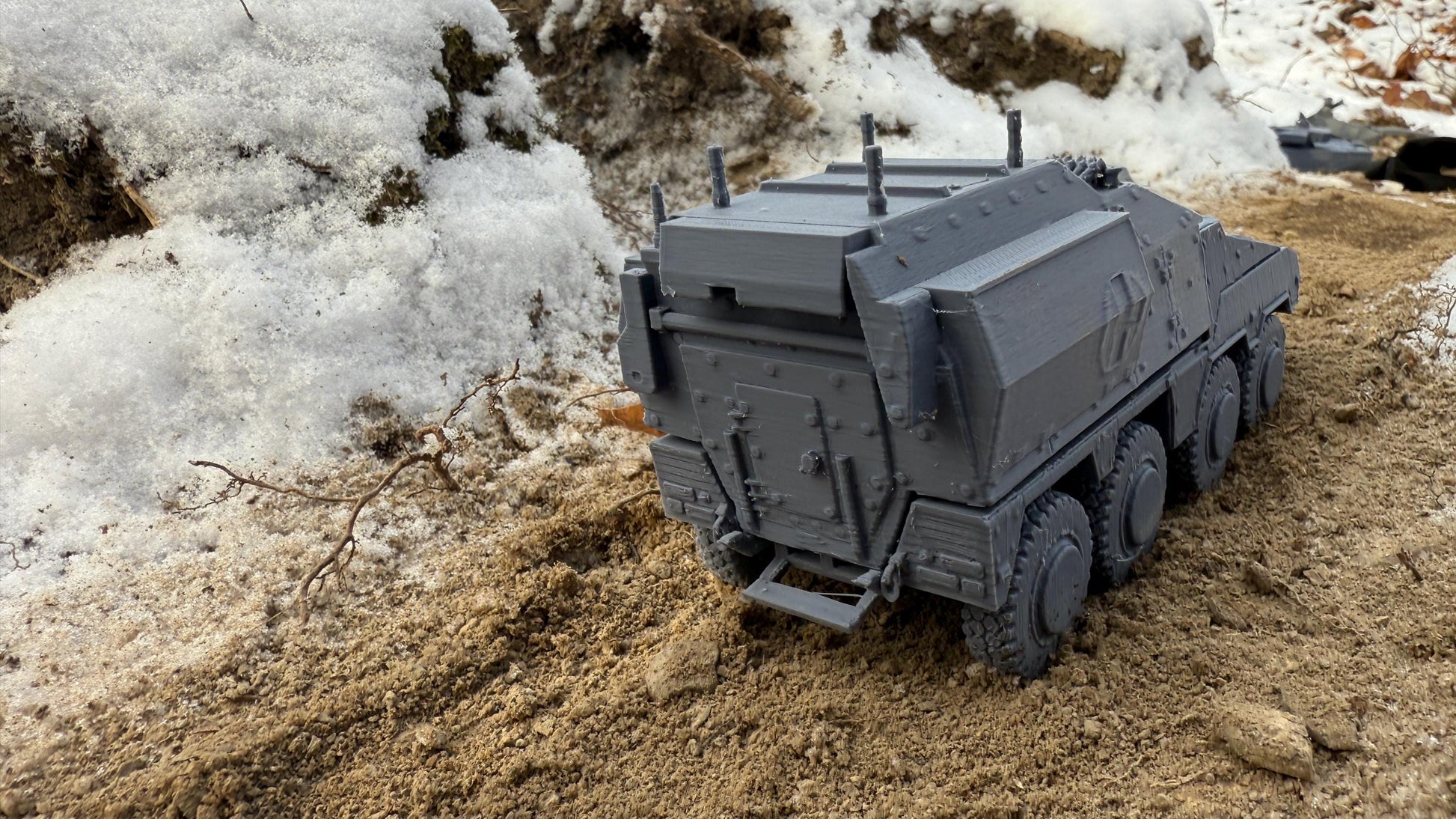 Boxer GTK SET 2, armored vehicle, Boxer Set, Boxer GTK, Modern warfare, Tabletop terrain, German, Modern tank,