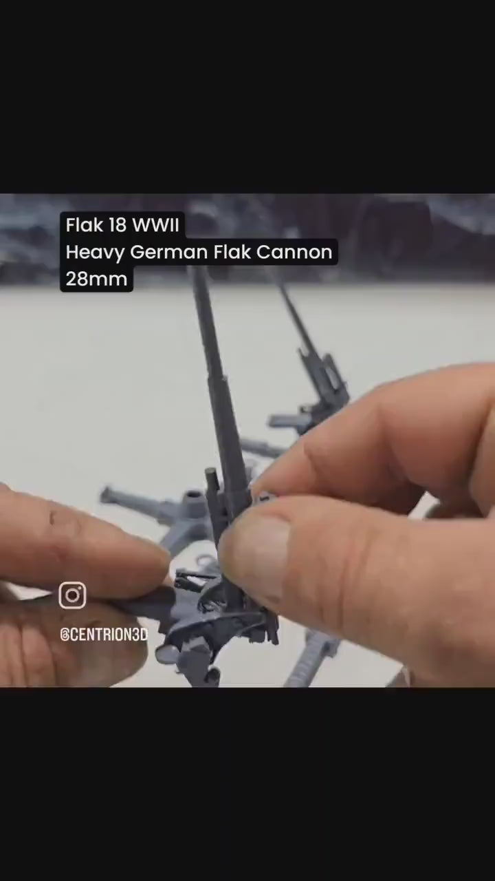 Flak 18: WWII German Heavy Flak Cannon for Modern Warfare, Model Railroading, and Wargaming