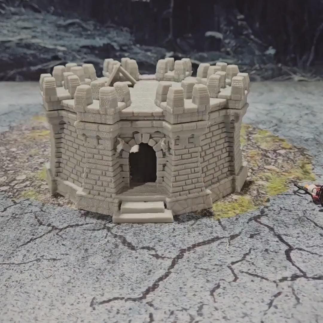 Small Watch Tower - Drennheim - 28mm Or 32mm Terrain - Castle - .- Tower dungeons and dragons - . - . terrain