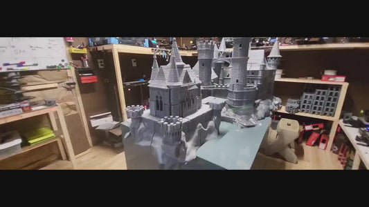 28mm Castle Dracul, Curse of Strahd, Castle Terrain,  Castle Complex, Ravenloft, tabletop terrain, wargaming