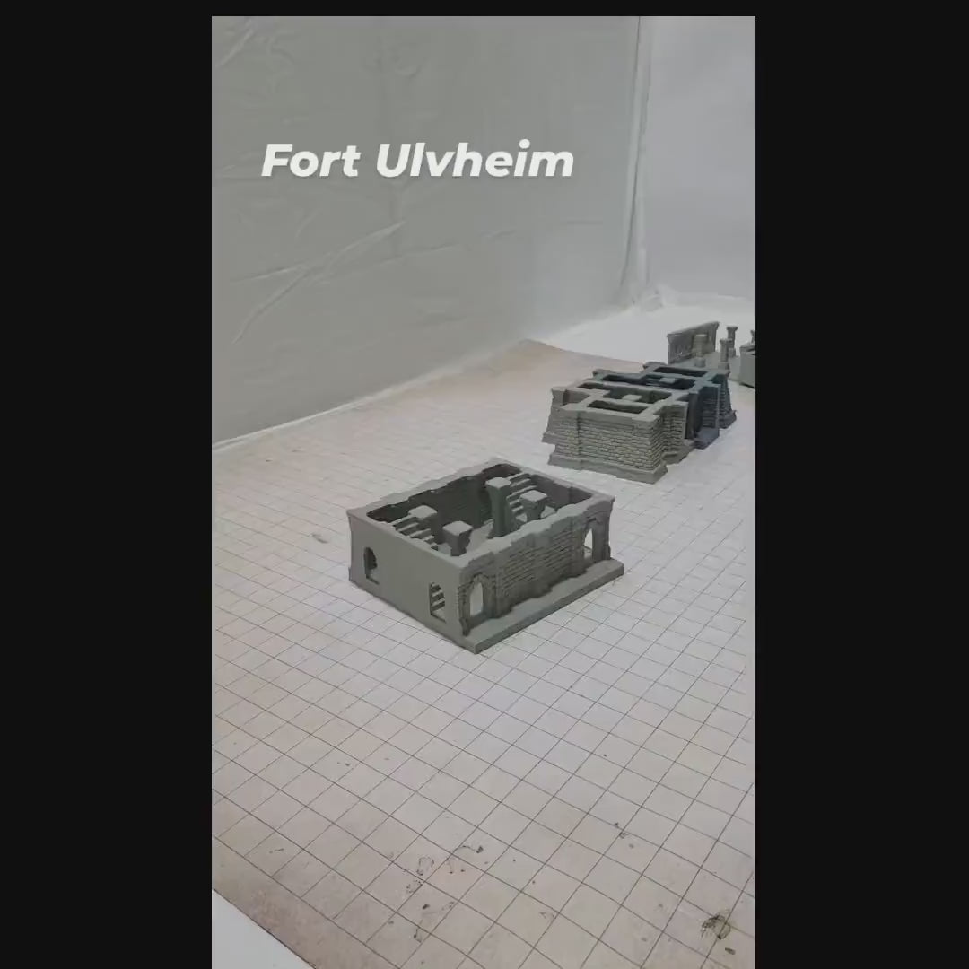 28mm Fort Ulvheim for Tabletop Wargaming - Ulvheim City Fortress Terrain