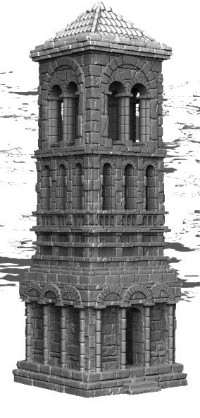 Archer Tower, Tower 2, Arkenfel Tower 2, Tower, Osgiliath Tower 2, 28mm Terrain
