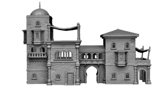 Manor of Corsairs - Dungeons and Dragons, Warhammer terrain, Estate, Manor House, Tabletop Adventures, 32mm Terrain