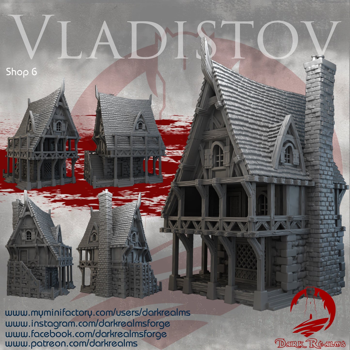 Vladistov, Shop 6, Vampire Town, DND Terrain. Strahd