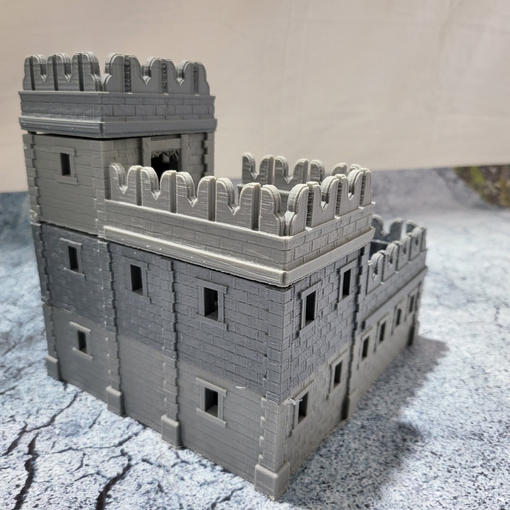 Salmystia Barracks Set, Terrain, Warhammer, Dungeons and Dragons, 28mm Terrain, Mid City Barracks