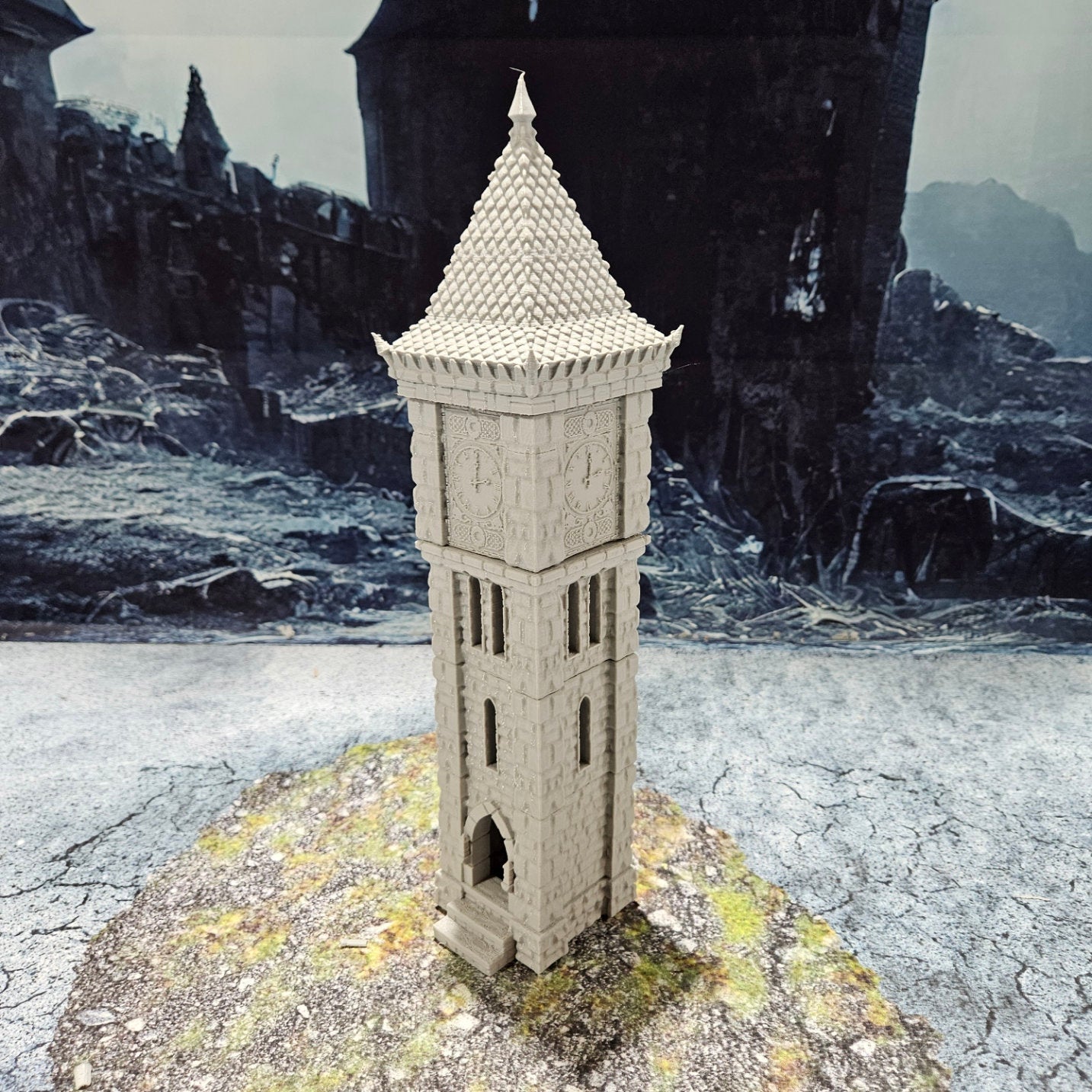 Drennheim, Mordheim, Trebuchet set, Defense Weapon, Clocktower, Inn, Dungeons and Dragons, Lord of the Rings, Tower, Ivory Tower, Tower Set, Osgiliath, Minas Tirith, Mordheim, Osgiliath, tabletop terrain, terrain, game table